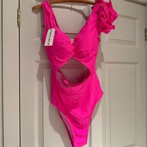 Vibrant Pink One-Piece Swimsuit